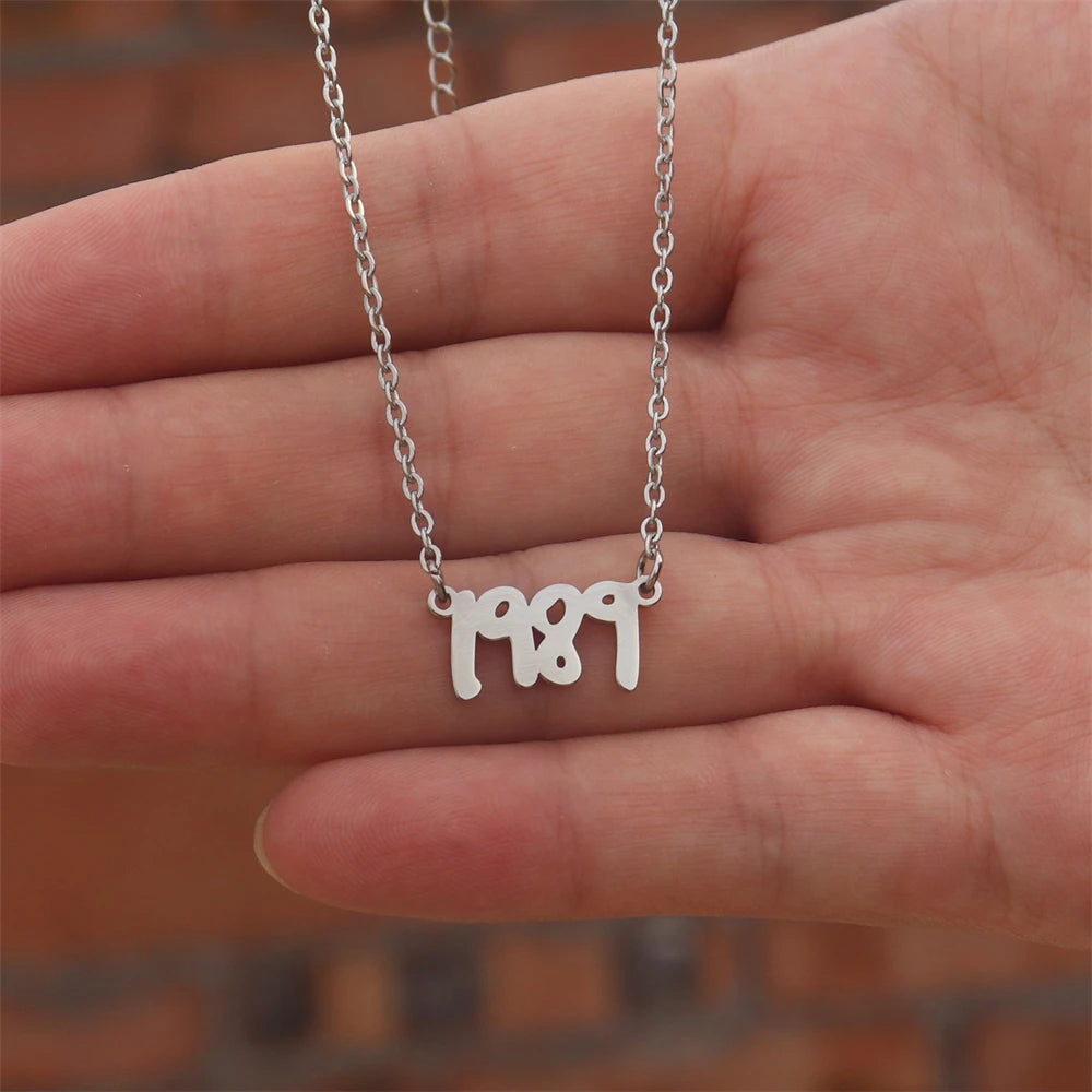 Nouveau 1989 TS version collier réputation chanteur Signature sans peur parler maintenant colliers pour amateur de musique TS inspiré Fan cadeau