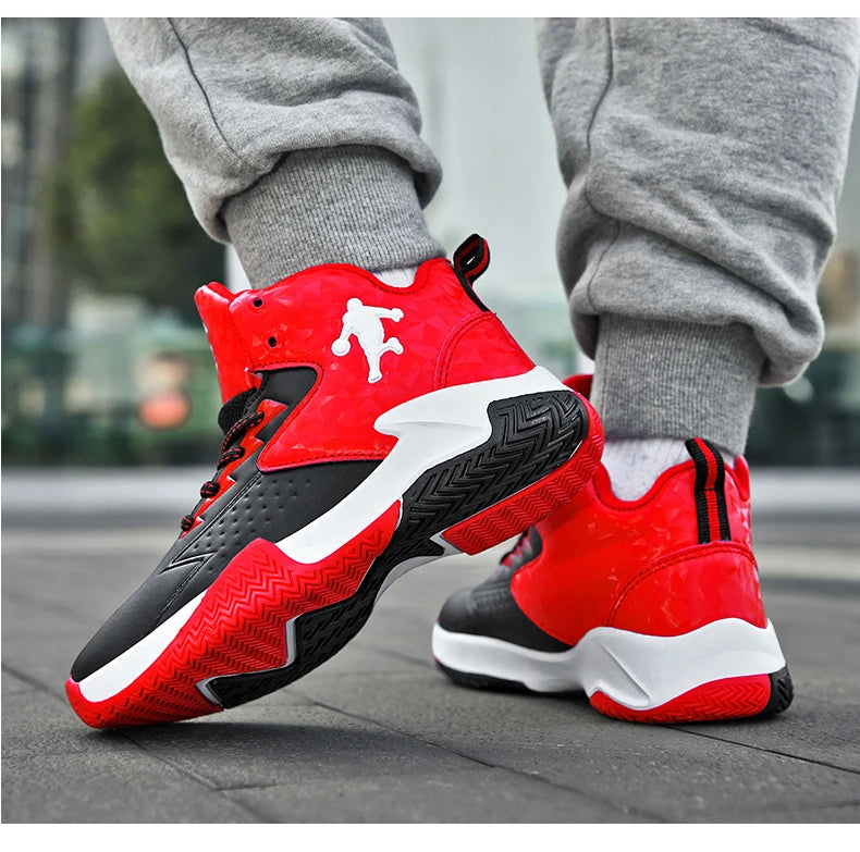 Chaussures de basket-ball classiques pour enfants, baskets antidérapantes d'extérieur pour garçons et filles, baskets décontractées à plateforme, chaussures de sport pour enfants