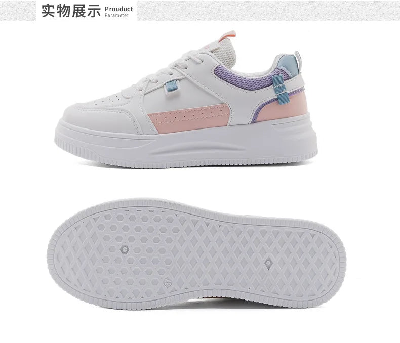 Basket Femme 2026 Nouvelle Collection Chaussures de Sport à Semelle Souple pour Femme, Chaussures Décontractées Haut de Gamme à Semelle Épaisse Printemps-Automne