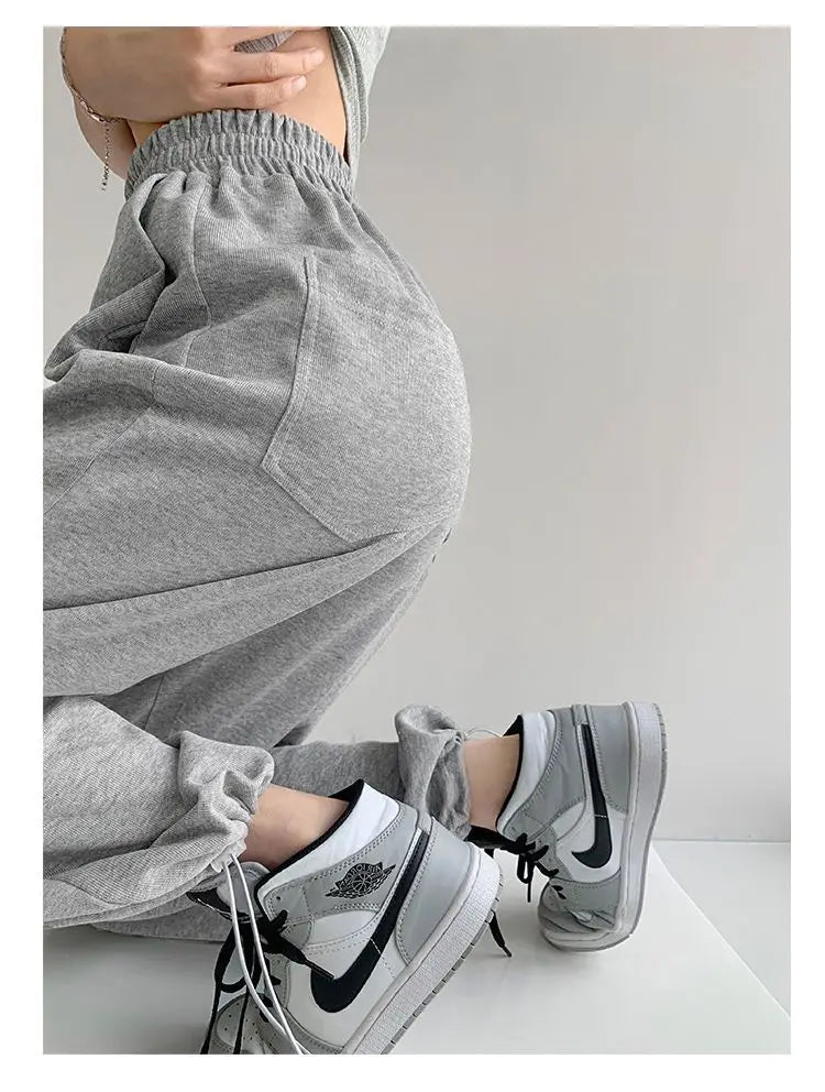 Nouveau Jogging pantalons de survêtement femmes Joggers pantalons de sport mode femme coréen survêtement Pantalon femme