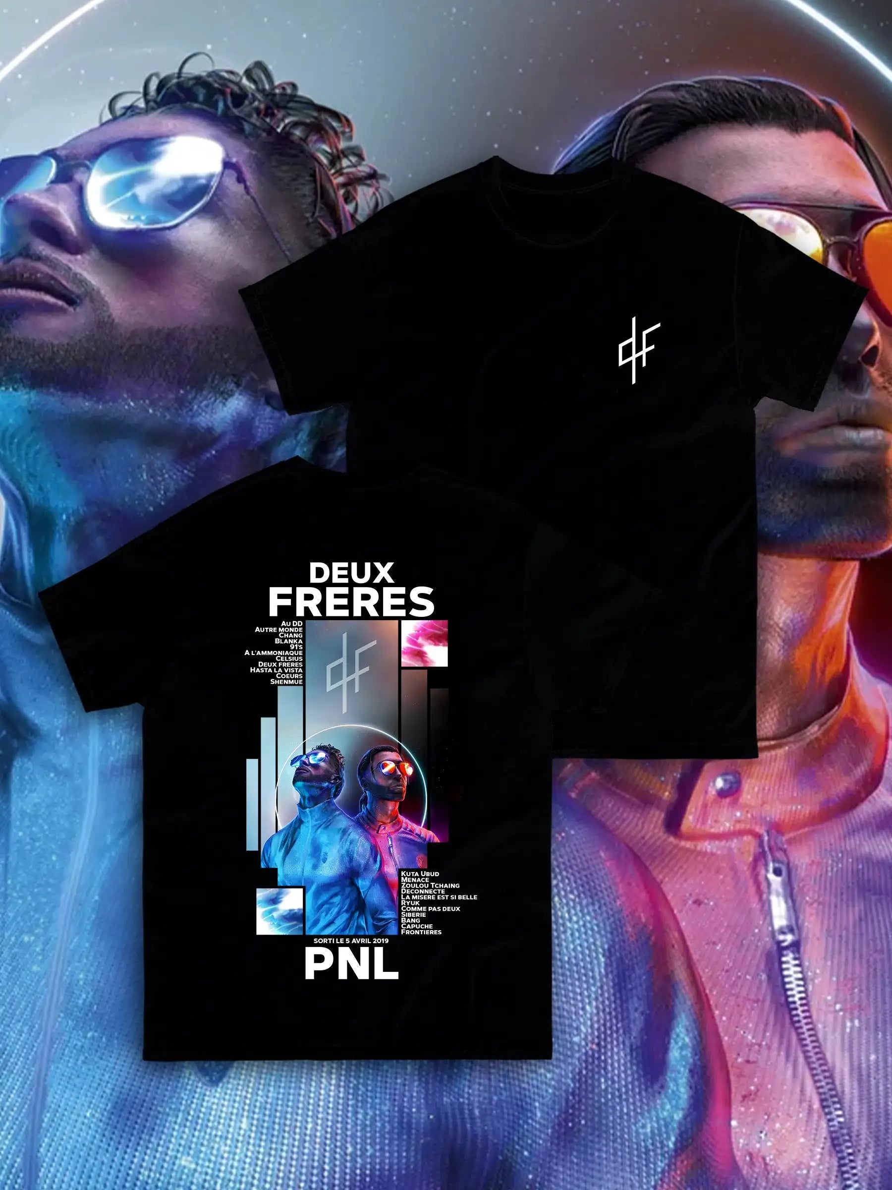 Vêtements pour hommes t-shirt Homme T-Shirts graphiques hommes t-shirt pour hommes Ropa Hombre PNL Album chanteur de Rap français imprimé à manches courtes