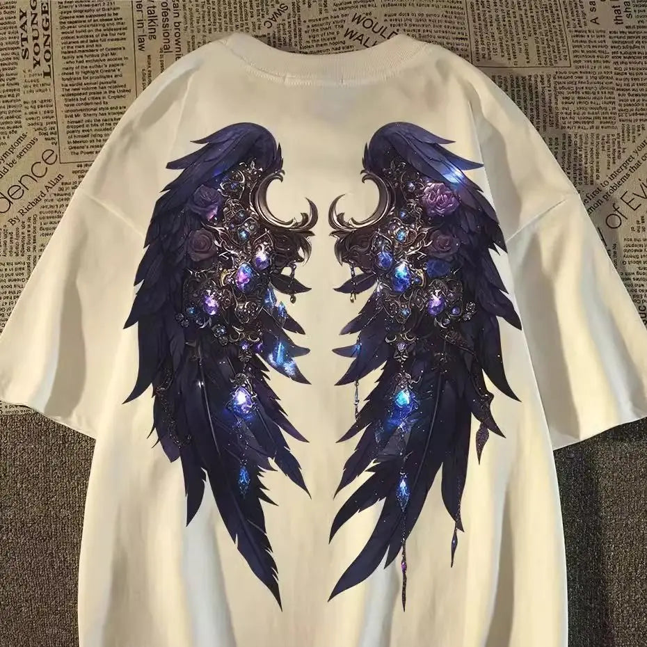T-shirt à manches courtes pour femmes, pulls esthétiques élégants, t-shirt coréen, graphique en coton, vêtements d'été, mode décontractée