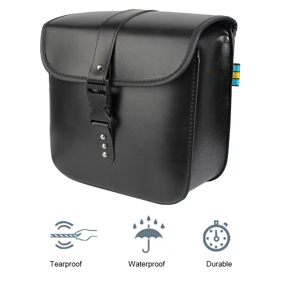 Sac à outils de rangement pour moto, valise à bagages arrière pour moteur, bagage latéral, sac de selle, sac de réservoir de voyage pour moto, cuir PU