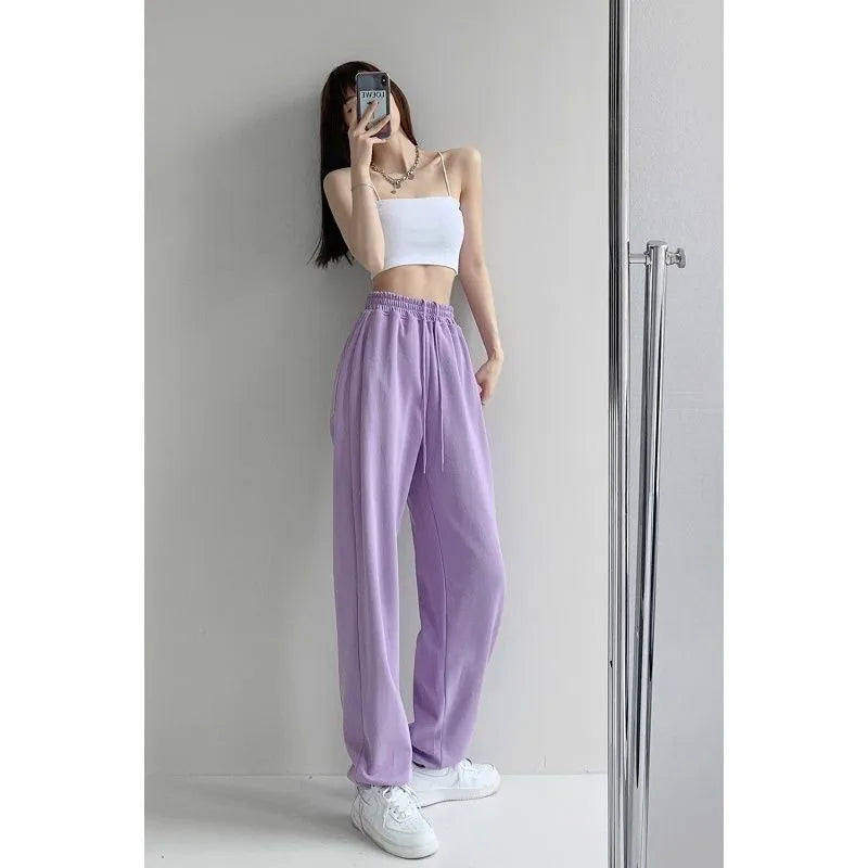 Nouveau Jogging pantalons de survêtement femmes Joggers pantalons de sport mode femme coréen survêtement Pantalon femme