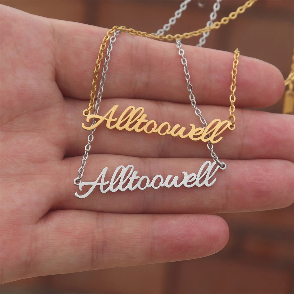 Nouveau 1989 TS version collier réputation chanteur Signature sans peur parler maintenant colliers pour amateur de musique TS inspiré Fan cadeau
