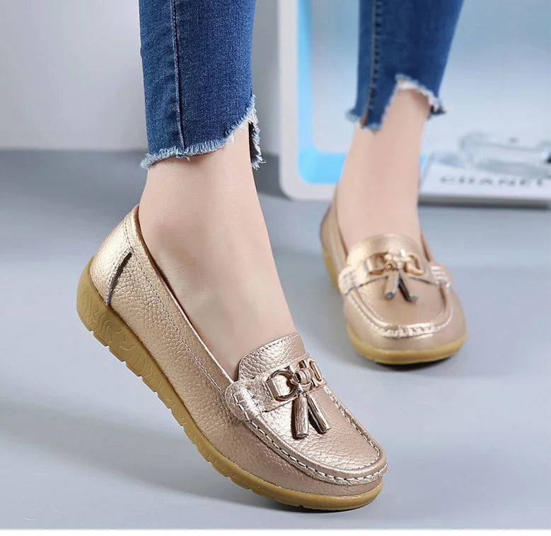 Femme chaussures talons bas chaussures décontractées femmes mocassins sans lacet chaussures plates Mocassins Femmes chaussures confortables femmes chaussures plates blanc