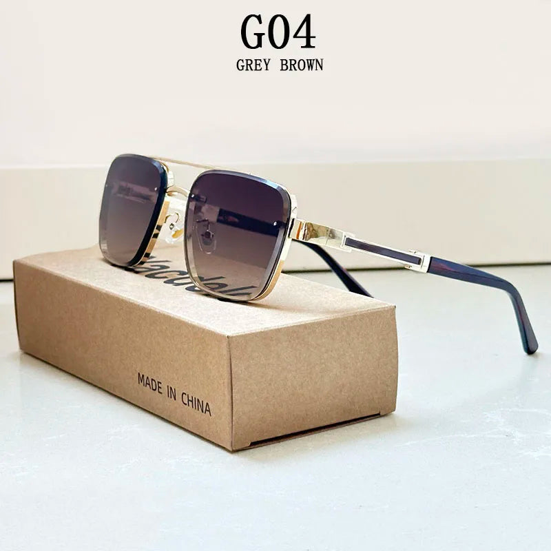 2025 Lunettes De Soleil carrées hommes luxe Vintage Lunettes De Soleil femmes à la mode rétro Lunettes De Soleil Hombre Lunette Soleil Femme