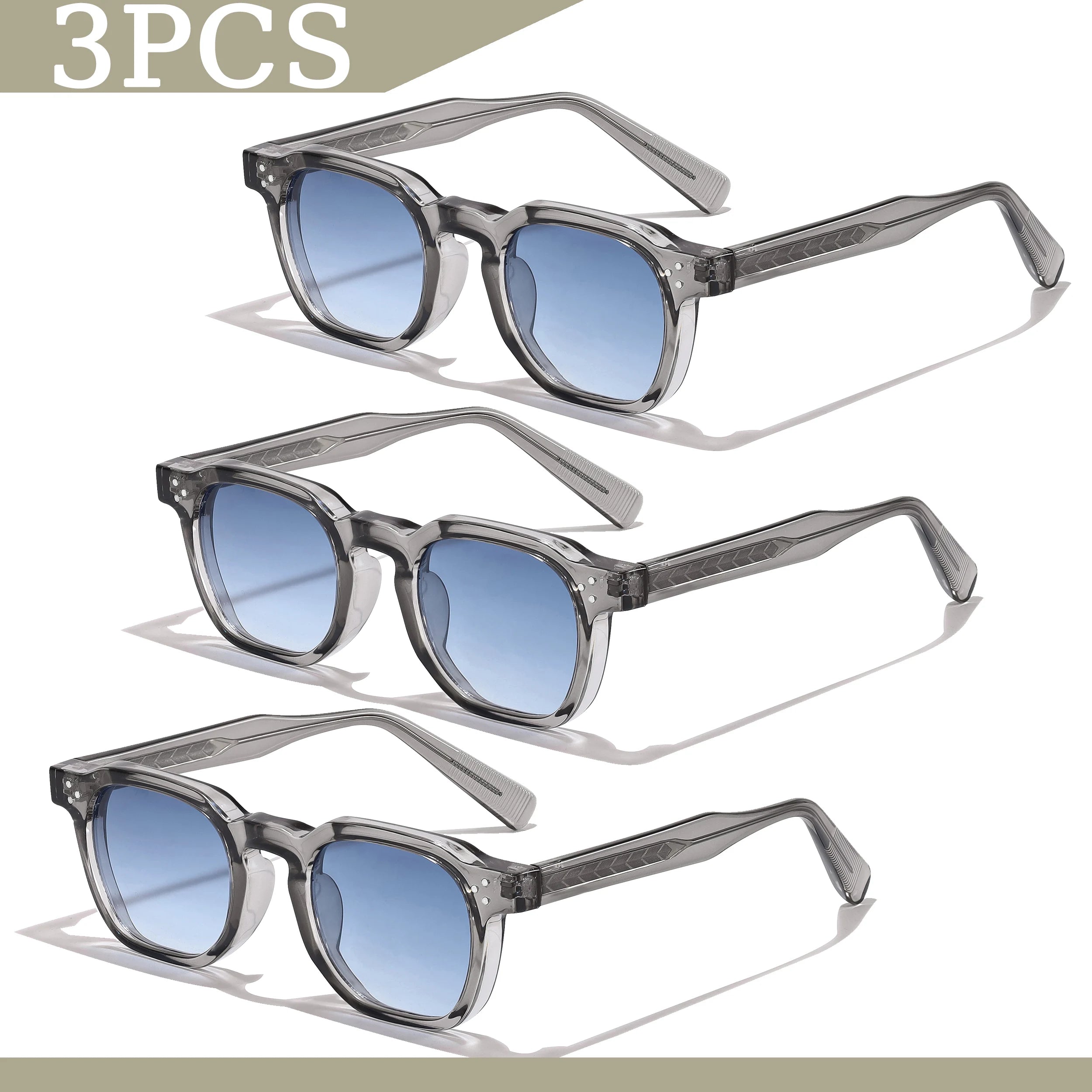 1/2/3 pièces en gros nouveau carré rétro lunettes De Soleil hommes mode Punk lunettes De Soleil femmes lunettes De Voyage Lunette De Soleil Femme UV400