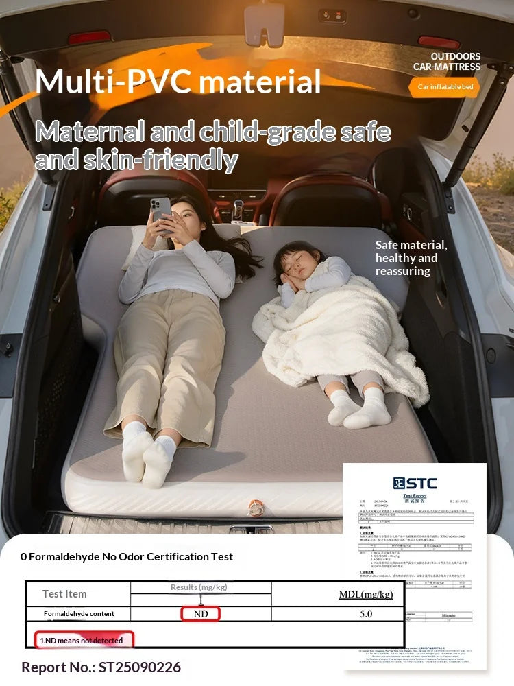 Matelas de voyage gonflable pour voiture Lohascamping, 10 cm d'épaisseur, universel pour siège arrière, tapis multifonctionnel, lit de voyage pour voiture