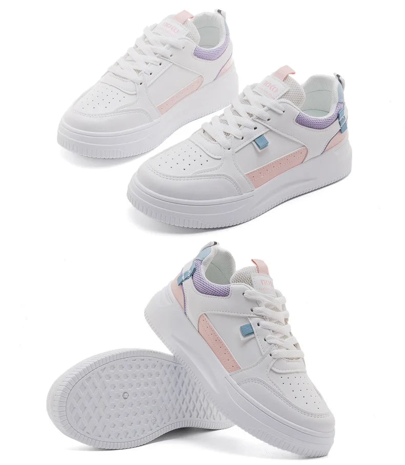 Basket Femme 2026 Nouvelle Collection Chaussures de Sport à Semelle Souple pour Femme, Chaussures Décontractées Haut de Gamme à Semelle Épaisse Printemps-Automne