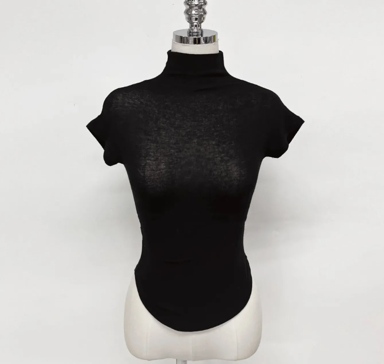 T-Shirt femmes basique décontracté été T-Shirt col rond Femme vêtements Sexy poitrine basse voir à travers doux mince hauts T-Shirt Femme 2026