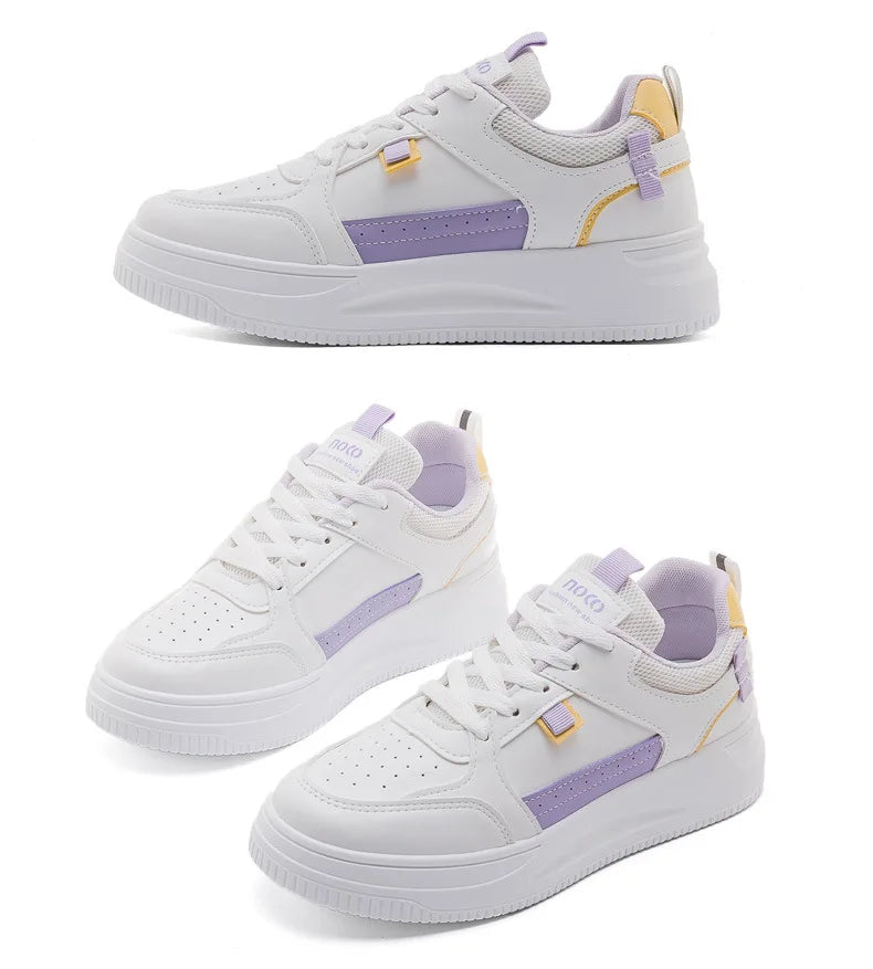 Basket Femme 2026 Nouvelle Collection Chaussures de Sport à Semelle Souple pour Femme, Chaussures Décontractées Haut de Gamme à Semelle Épaisse Printemps-Automne