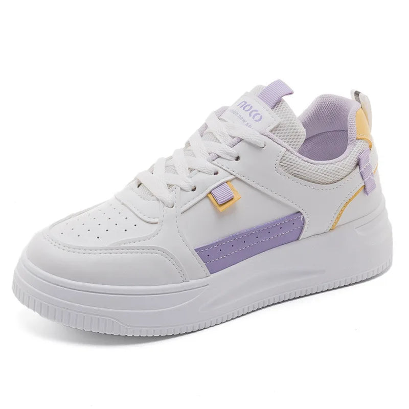 Basket Femme 2026 Nouvelle Collection Chaussures de Sport à Semelle Souple pour Femme, Chaussures Décontractées Haut de Gamme à Semelle Épaisse Printemps-Automne
