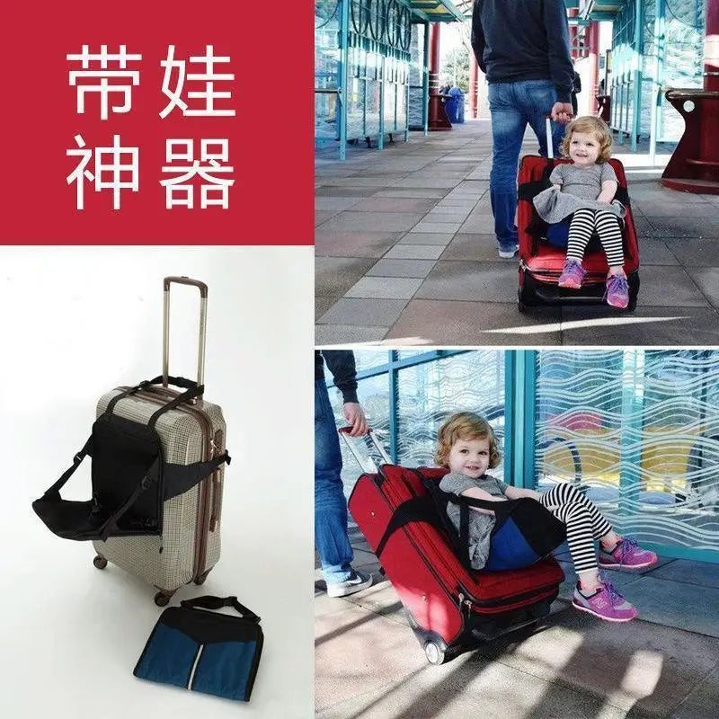 Valise peut s'asseoir sur une bandoulière, siège pour enfants, coussin de bagage, coussin de voyage pour bébé