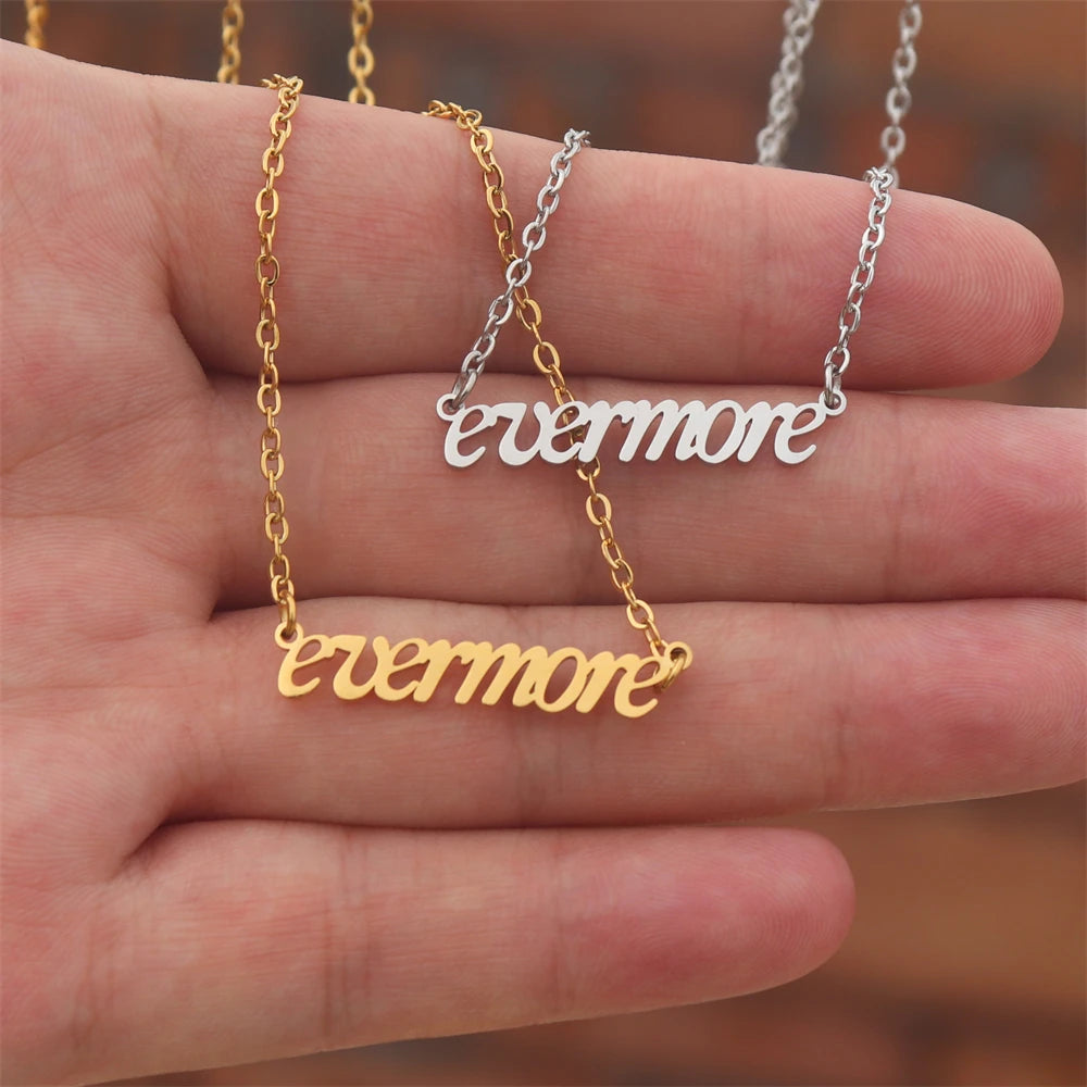 Nouveau 1989 TS version collier réputation chanteur Signature sans peur parler maintenant colliers pour amateur de musique TS inspiré Fan cadeau