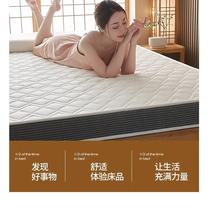 Matelas en latex naturel pour la maison, chambre à coucher, tatami, coussin en coton à mémoire de forme, rembourré, pour location, dortoir d'étudiant, épaissi