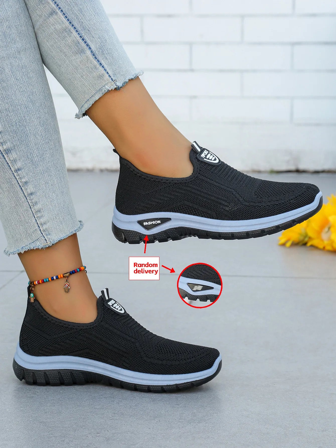 Chaussures décontractées respirantes et tendance pour femme 2026 – Baskets basses en maille aérée à talon plat et semelle souple, confortables pour maman