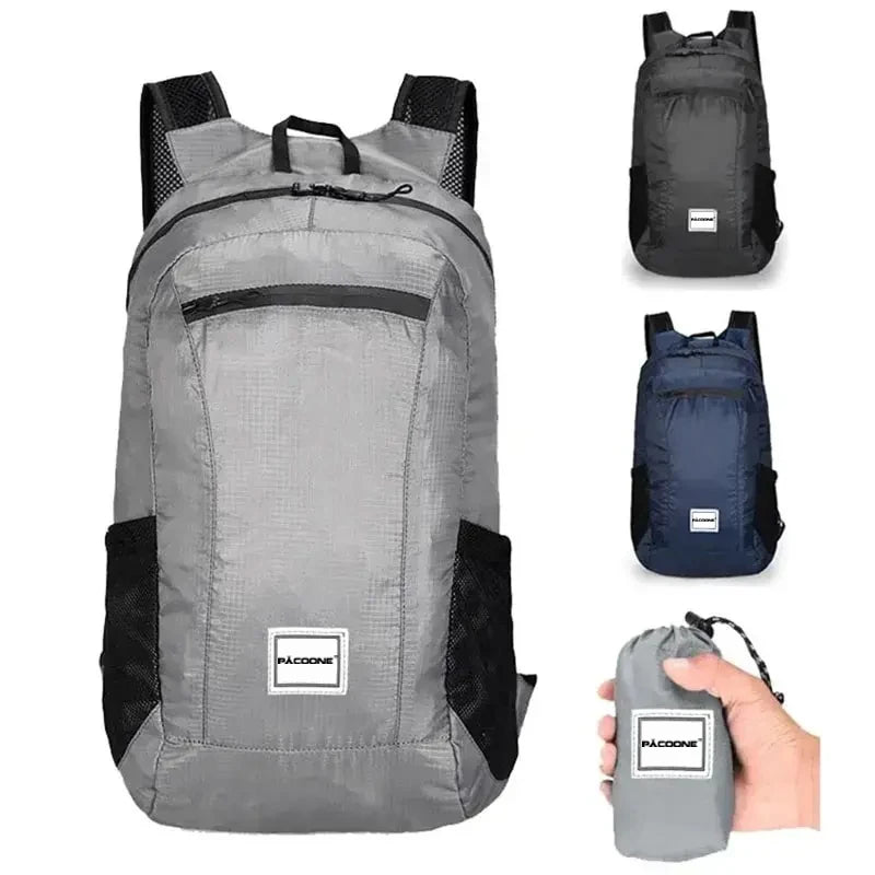 Sac de randonnée en plein air 20L, sac à dos Portable léger pliable, étanche, ultraléger, pour femmes et hommes, voyage, randonnée