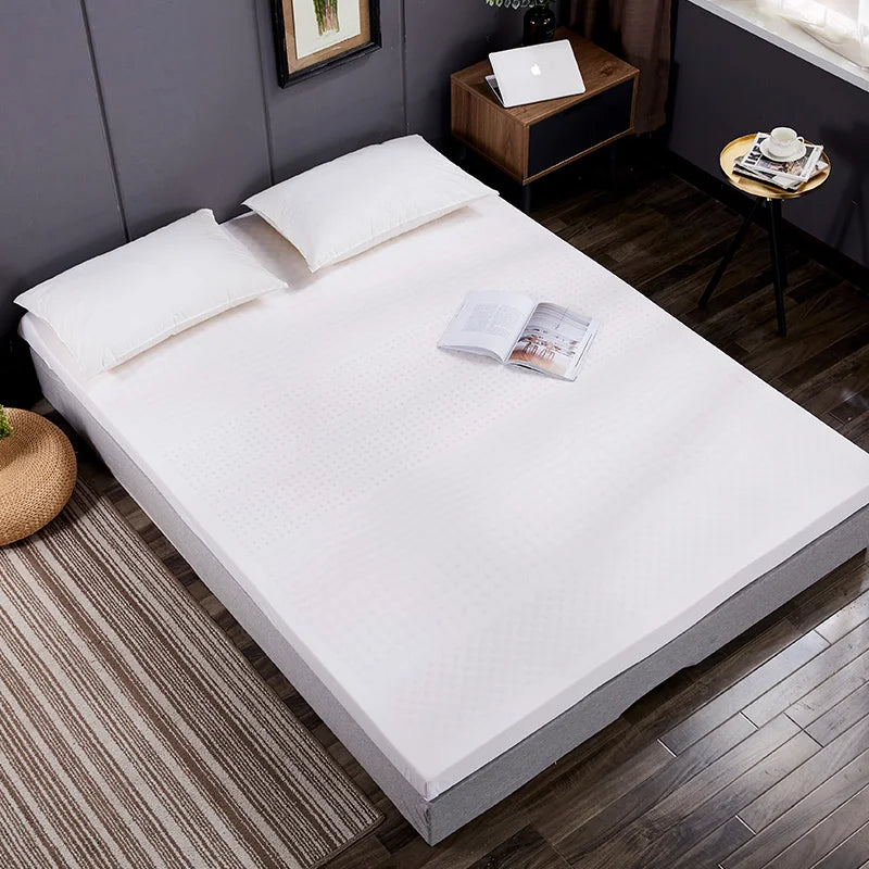Matelas en latex naturel thaïlandais avec housse, 100% caoutchouc pur, lit de 1.8m, 1.5m d'épaisseur, coussin de dortoir à domicile, virus