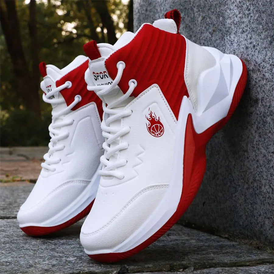 Chaussures de basket-ball pour hommes, baskets hautes, respirantes, antidérapantes, à la mode, pour l'extérieur, chaussures de sport, Zapatillas