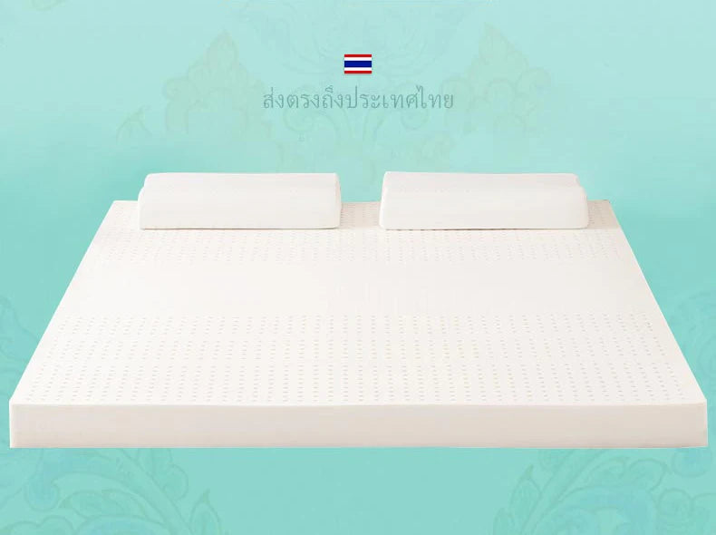 Matelas en latex liquide naturel à 100% de Thaïlande, 10 cm, coussin en caoutchouc pour protéger la colonne vertébrale, simple, double, tatami pour la maison