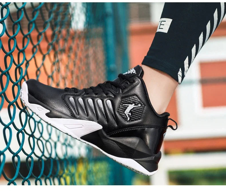 Baskets en cuir de marque pour hommes, chaussures de Basket-ball confortables, légères et antidérapantes, panier d'entraînement, bottes de basket-ball imperméables