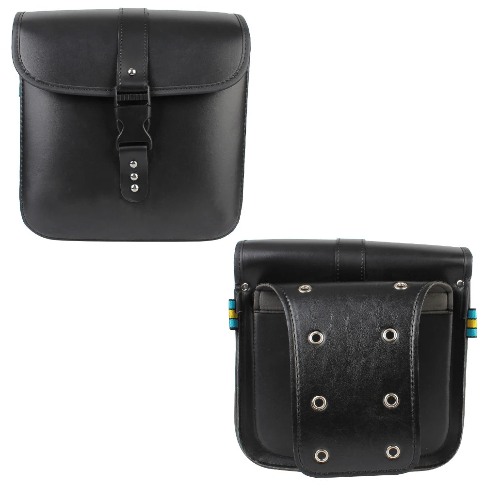 Sac à outils de rangement pour moto, valise à bagages arrière pour moteur, bagage latéral, sac de selle, sac de réservoir de voyage pour moto, cuir PU