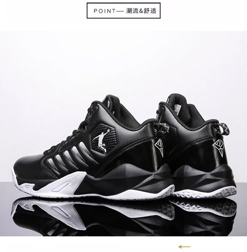 Baskets en cuir de marque pour hommes, chaussures de Basket-ball confortables, légères et antidérapantes, panier d'entraînement, bottes de basket-ball imperméables