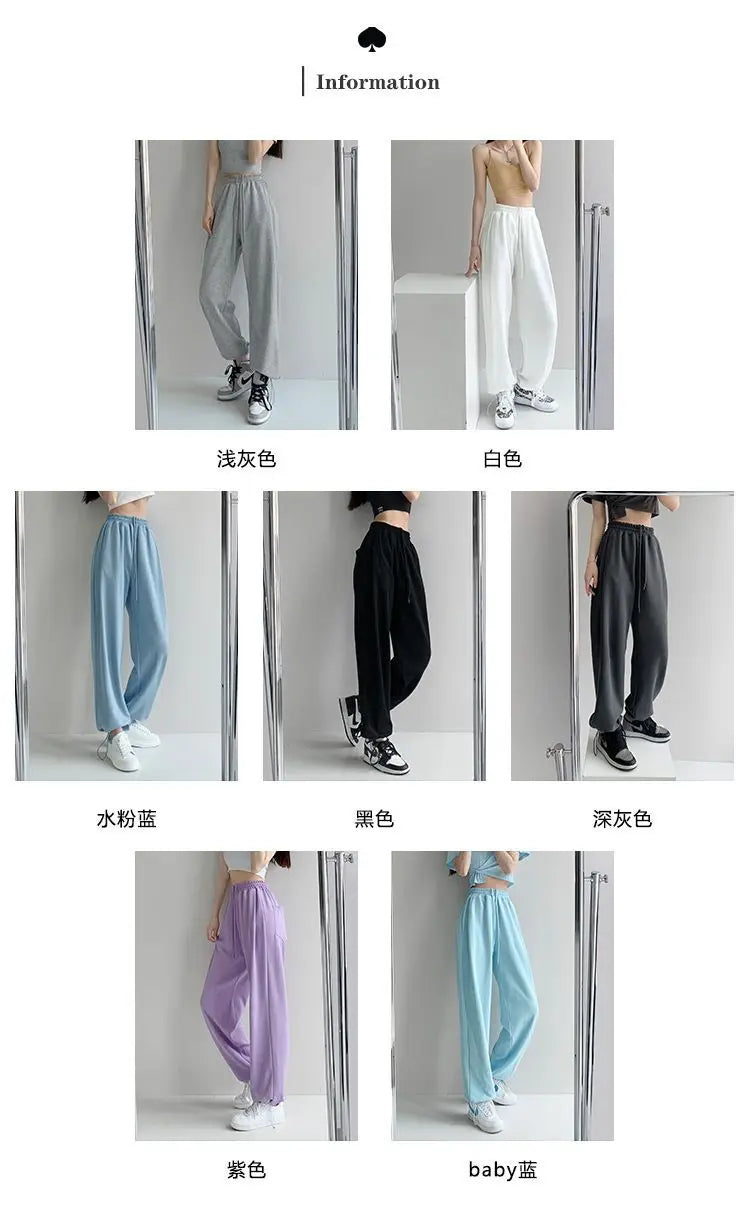Nouveau Jogging pantalons de survêtement femmes Joggers pantalons de sport mode femme coréen survêtement Pantalon femme