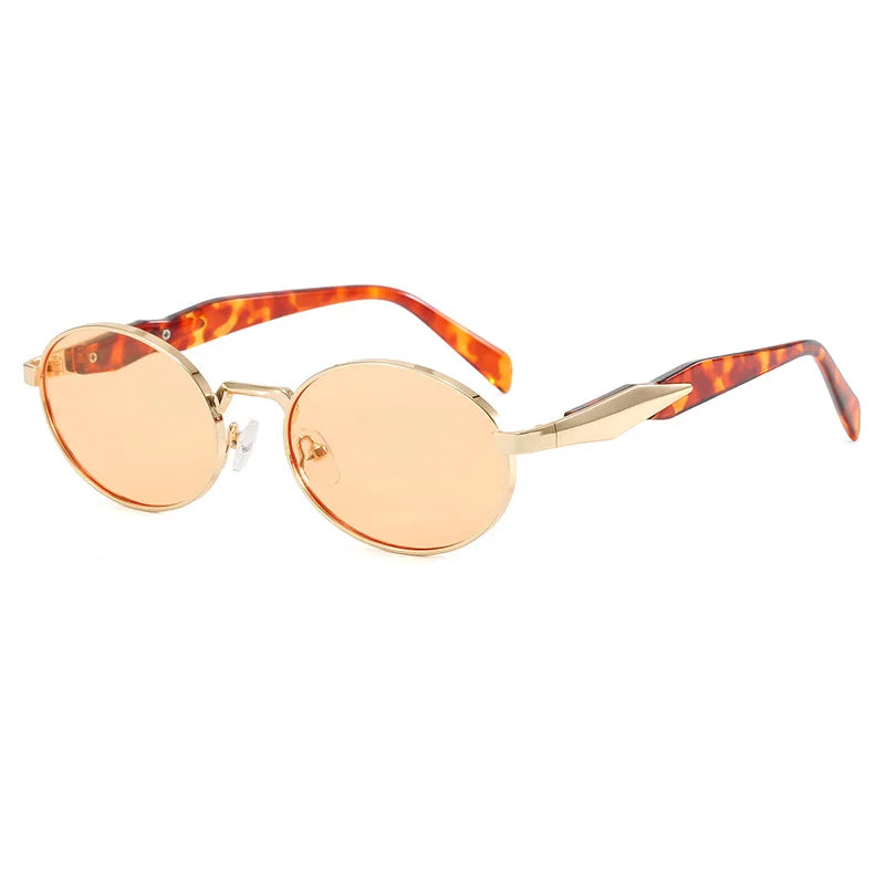 Lunettes de soleil de luxe pour femmes, rétro punk, vacances, sable, fête, 2024, 301161