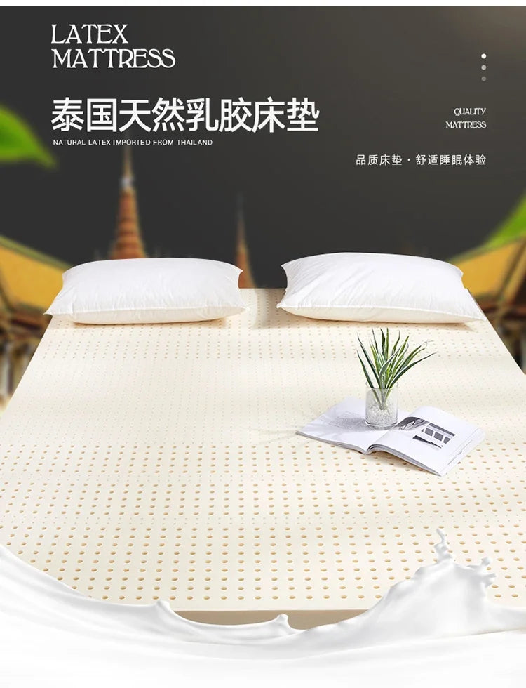 Matelas en Latex naturel 100% importé de thaïlande, tapis de sol Tatami pliable à rebond lent, pour maison, hôtel, tapis supérieur de luxe, cadeau