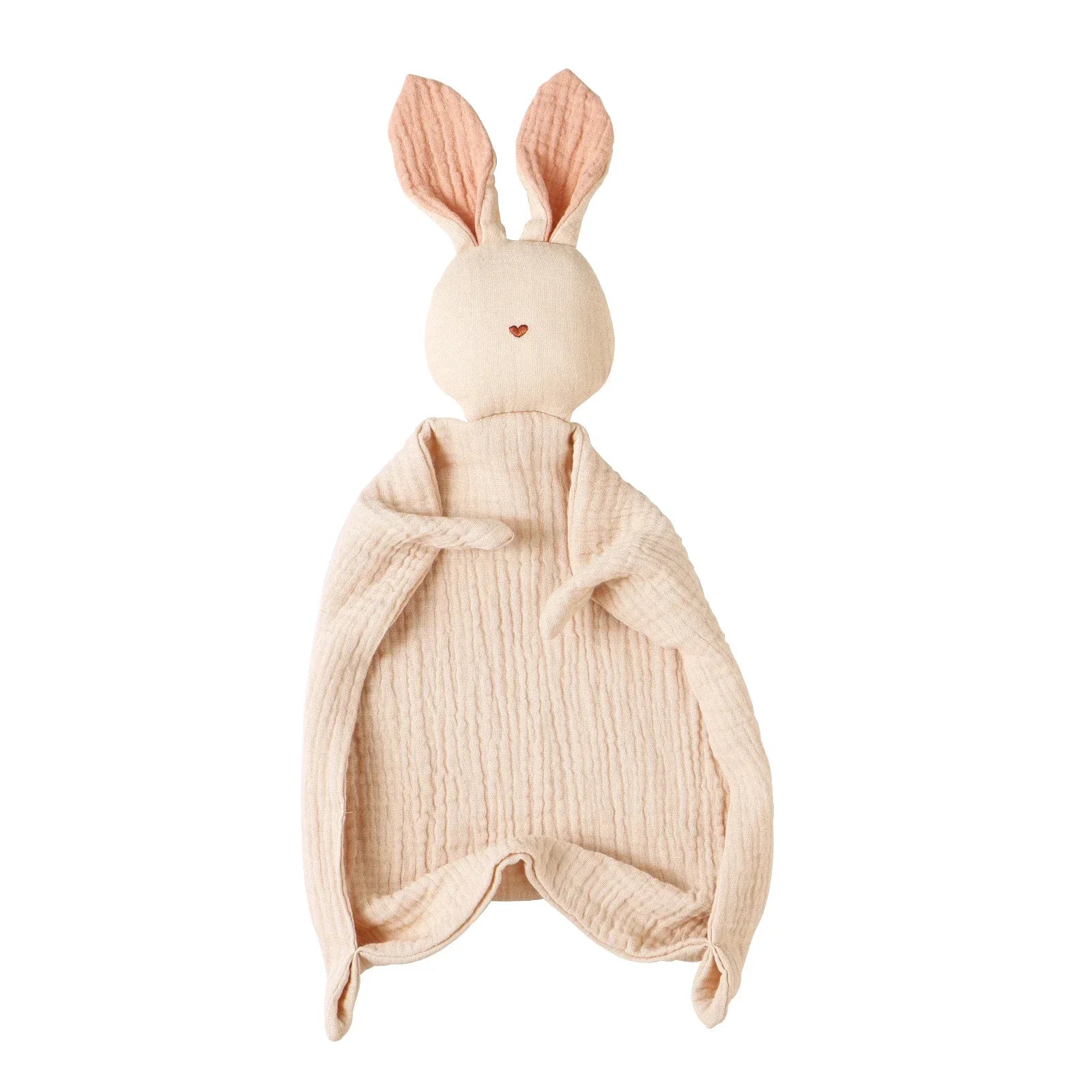 Serviette apaisante pour bébé, 100% mousseline de coton, mouchoir de dessin animé pour bébé, lapin mignon, jouet d'aide au sommeil, poupée apaisante en gaze