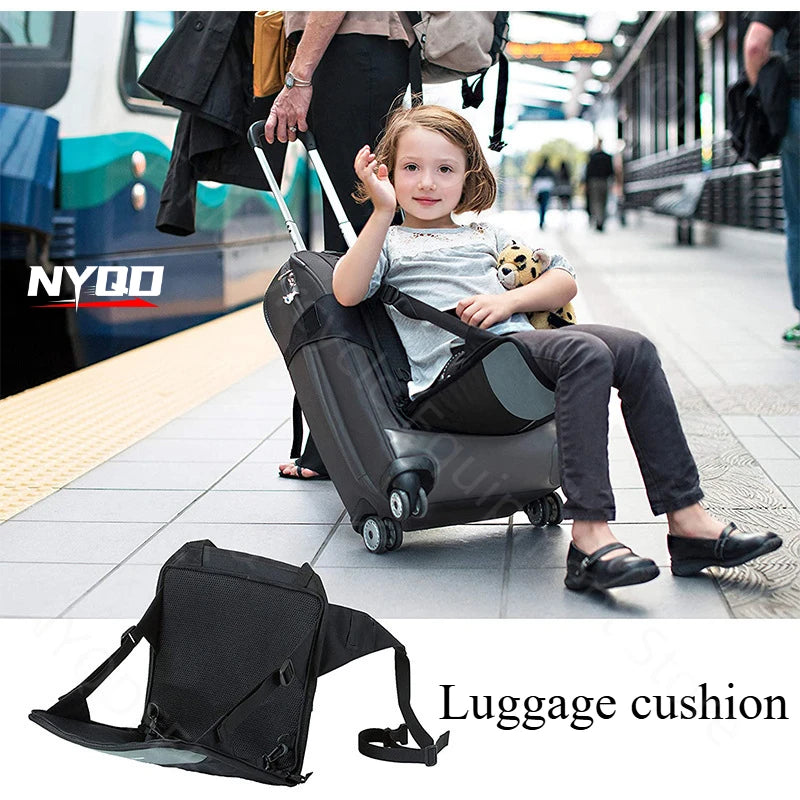 Valise peut s'asseoir sur une bandoulière, siège pour enfants, coussin de bagage, coussin de voyage pour bébé
