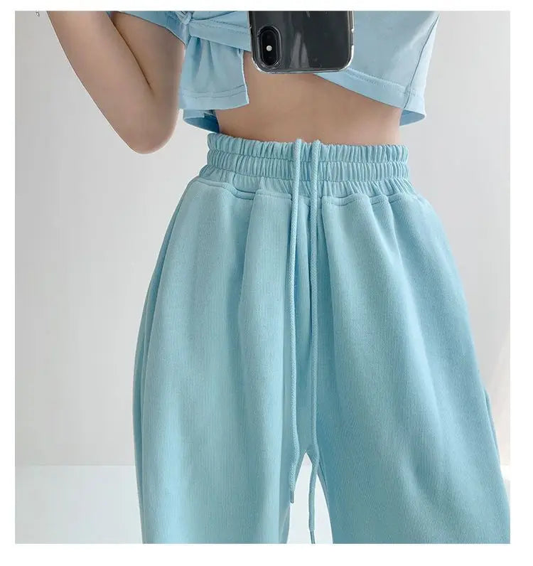 Nouveau Jogging pantalons de survêtement femmes Joggers pantalons de sport mode femme coréen survêtement Pantalon femme